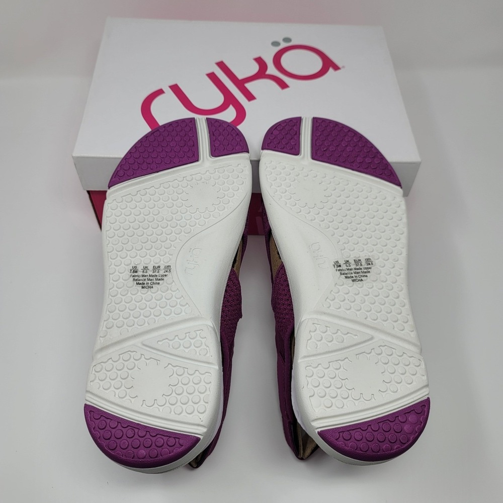 Ryka Women's Stretch Knit Sport Slingback Sandals Micha Magenta Sz 7.5W - Picture 6 of 9